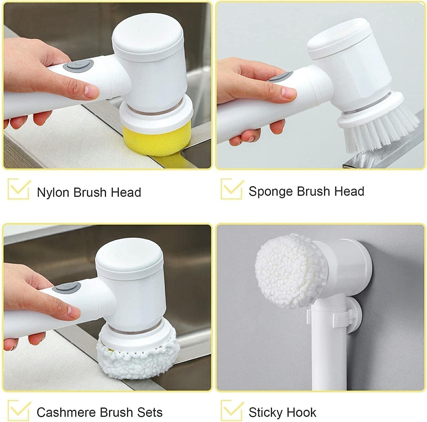5-in-1 Electric Magic Cleaning Brush – Your All-in-One Cleaning Partner!