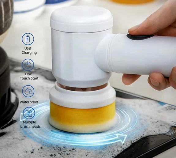 5-in-1 Electric Magic Cleaning Brush – Your All-in-One Cleaning Partner!