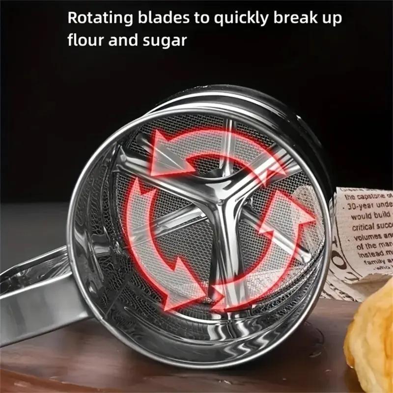 Stainless Steel Flour Sifter | semi-automatic