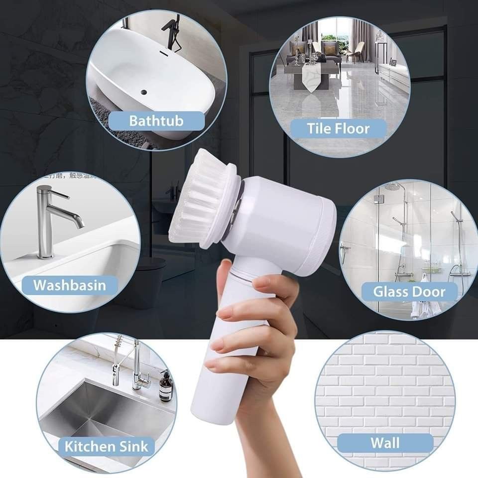 5-in-1 Electric Magic Cleaning Brush – Your All-in-One Cleaning Partner!