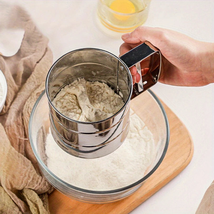 Stainless Steel Flour Sifter | semi-automatic