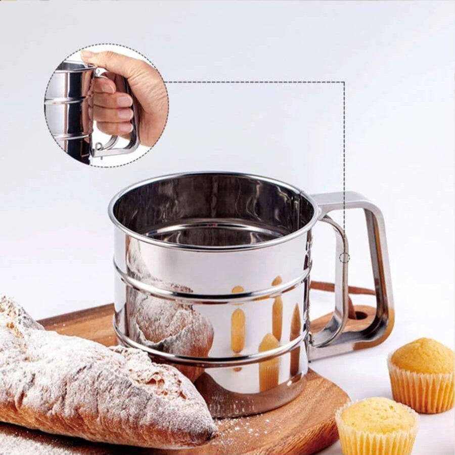Stainless Steel Flour Sifter | semi-automatic